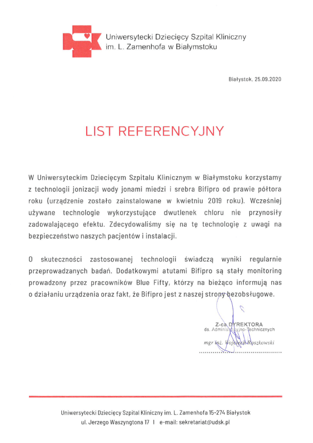 uniwersytecki dzieciecy szpital kliniczny referencje bifipro